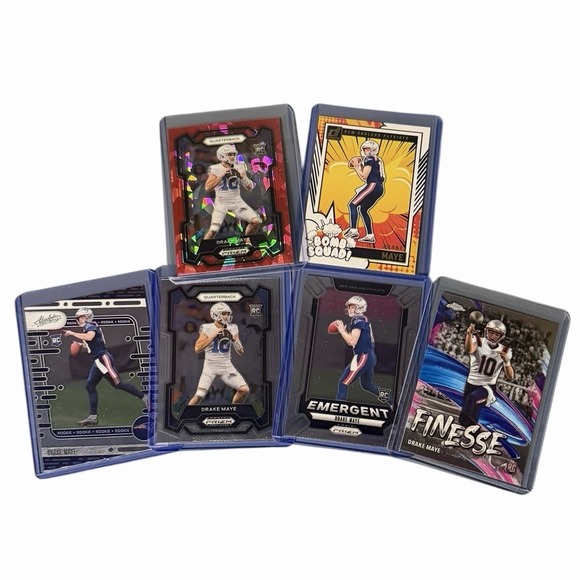 Other - Drake Maye 2024 Rookie 5 Card Collection Lot Panini Topps Super Bowl M/NM READ